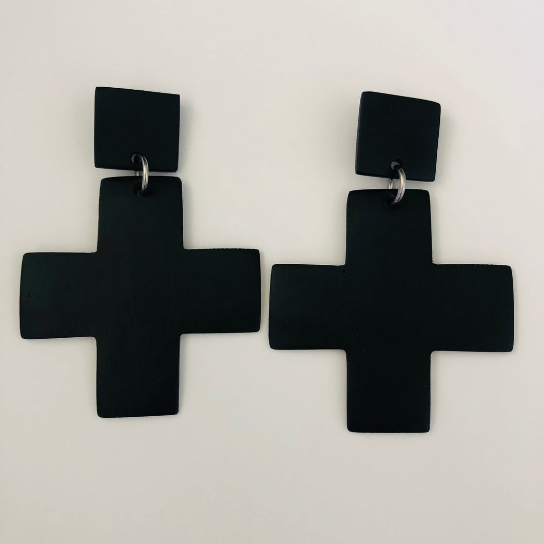 Cross earrings