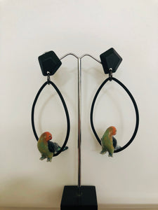 GOMA NERO bird earrings