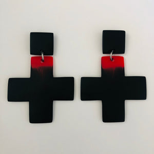 Cross earrings