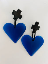 Load image into Gallery viewer, SML HEART/CROSS earrings
