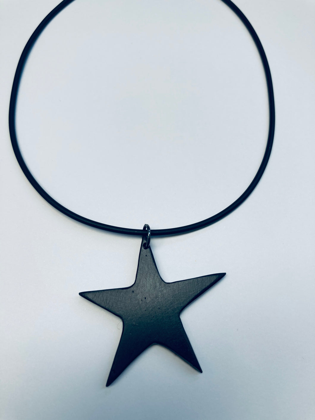 Black star necklace